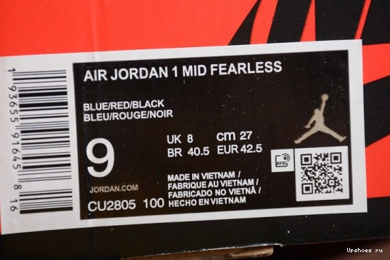 the Blue 1 Jordan Fearless  Mid SE CU2805-100 Great CU2805-100 0629